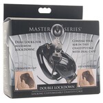 MASTER SERIES MASTER SERIES DOUBLE LOCKDOWN CHASTITY CAGE