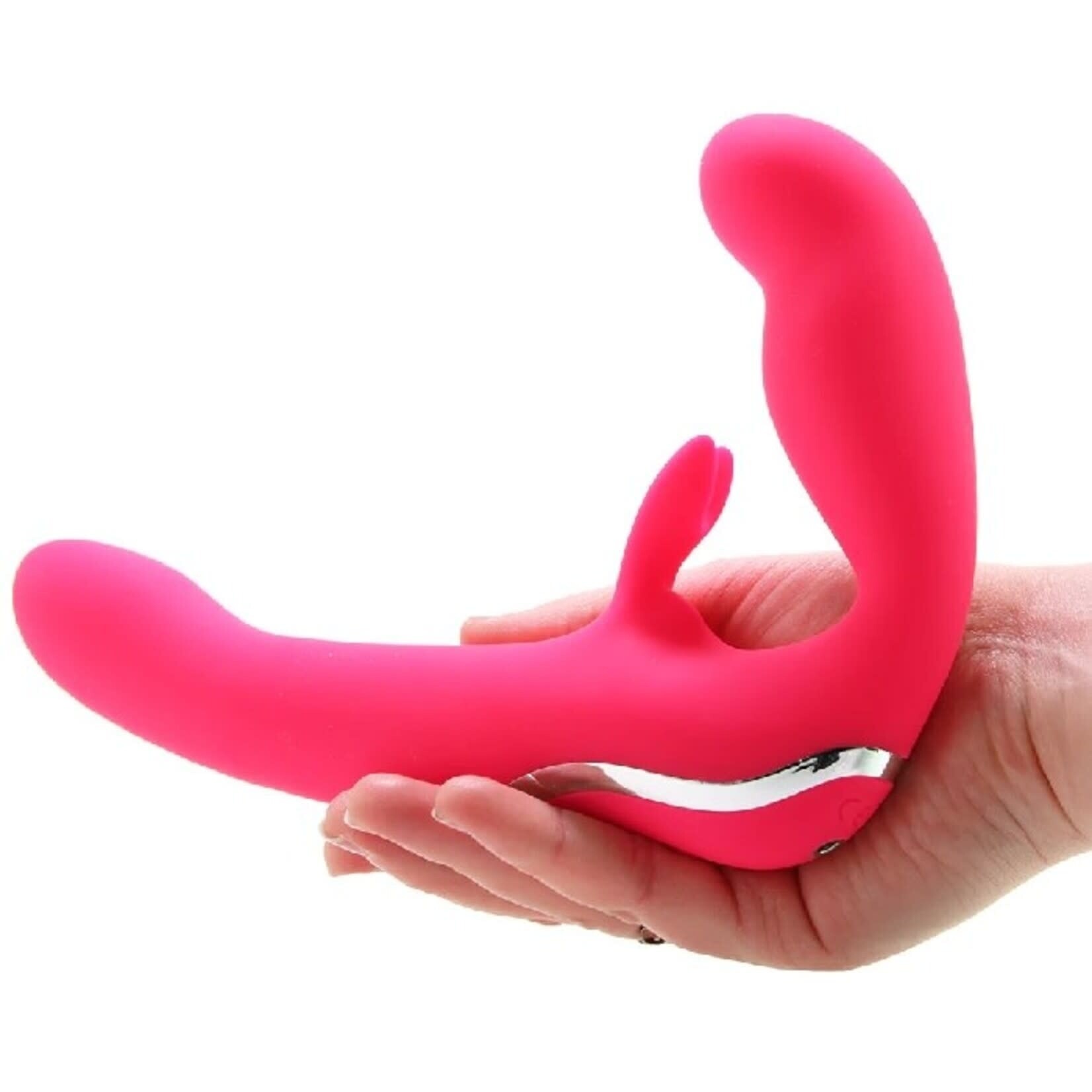 HAPPY RABBIT STRAPLESS STRAP-ON VIBRATOR