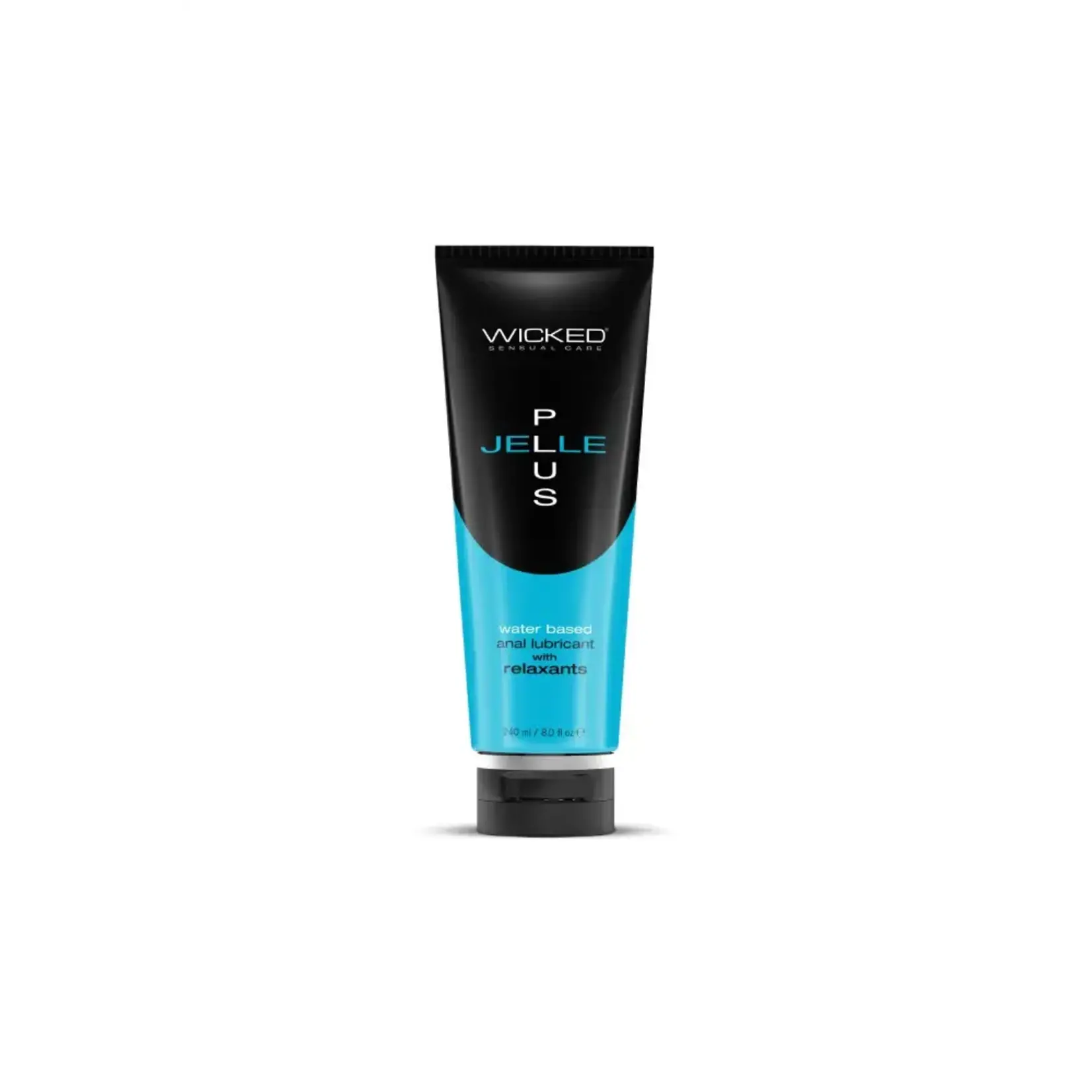 WICKED - JELLE PLUS WATER BASED ANAL LUBE IN 4OZ/120ML WITH RELAXANTS