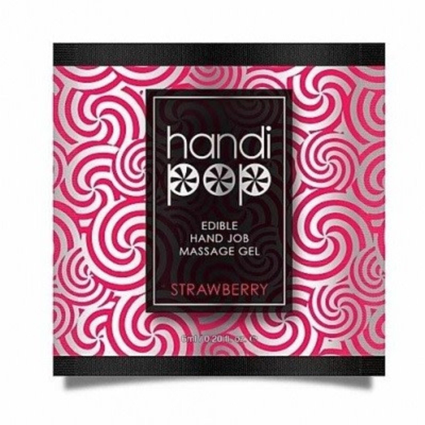 SENSUVA SENSUVA - HANDIPOP EDIBLE MASSAGE GEL - STRAWBERRY 6ML SINGLE USE PACKET