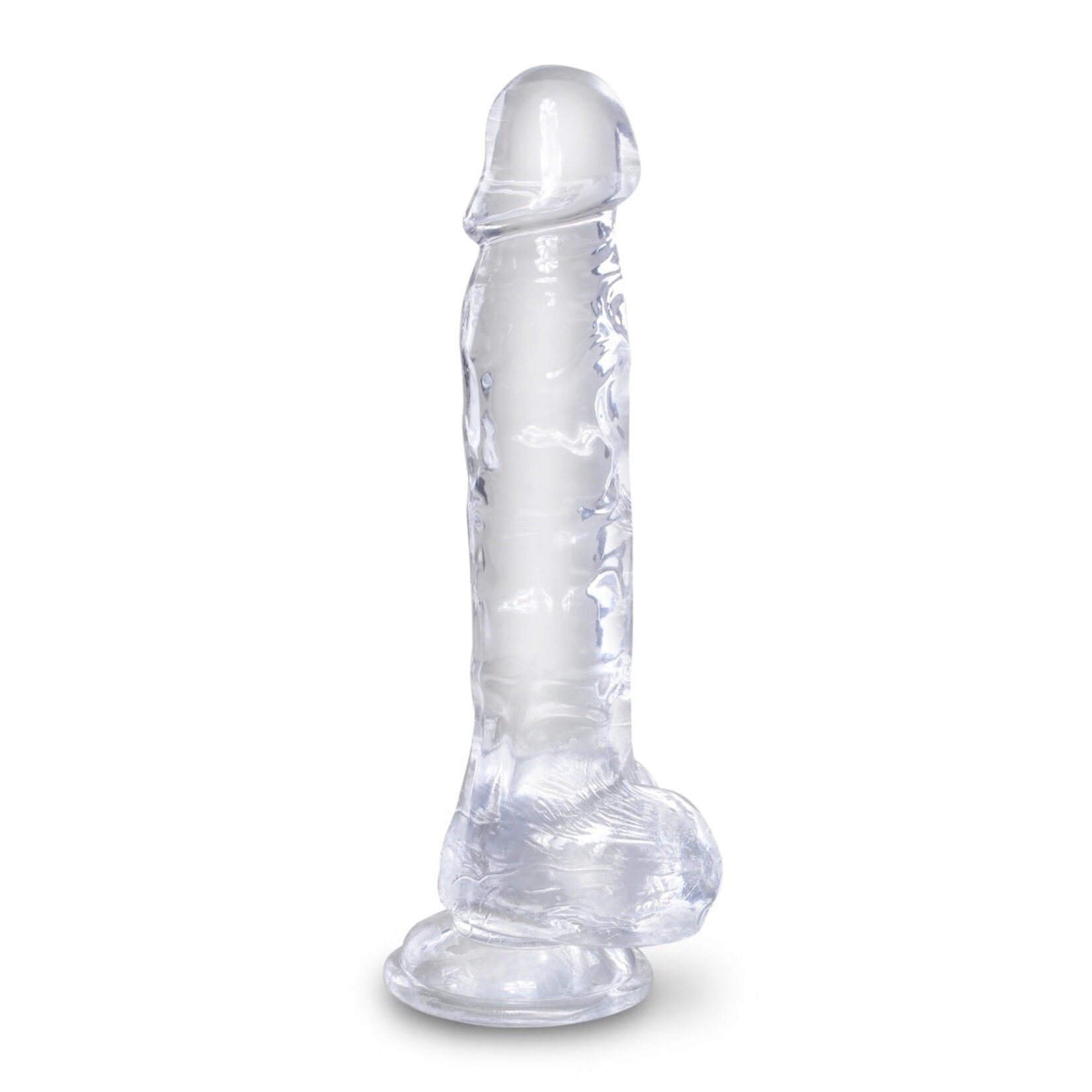 KING COCK KING COCK CLEAR 8" COCK WITH BALLS