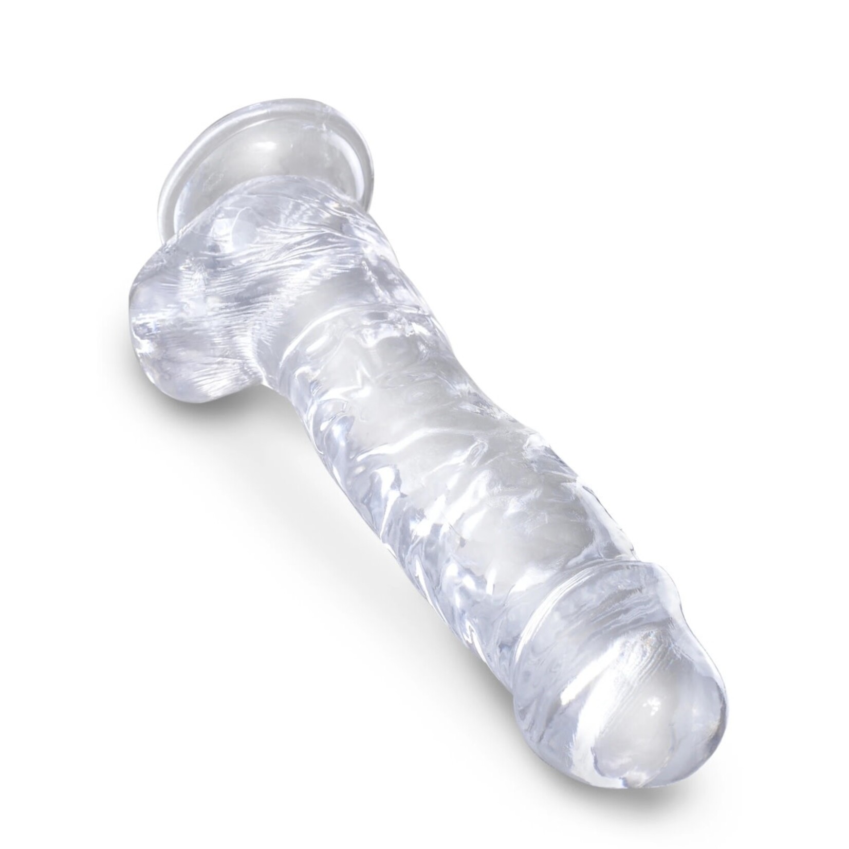 KING COCK KING COCK CLEAR 8" COCK WITH BALLS