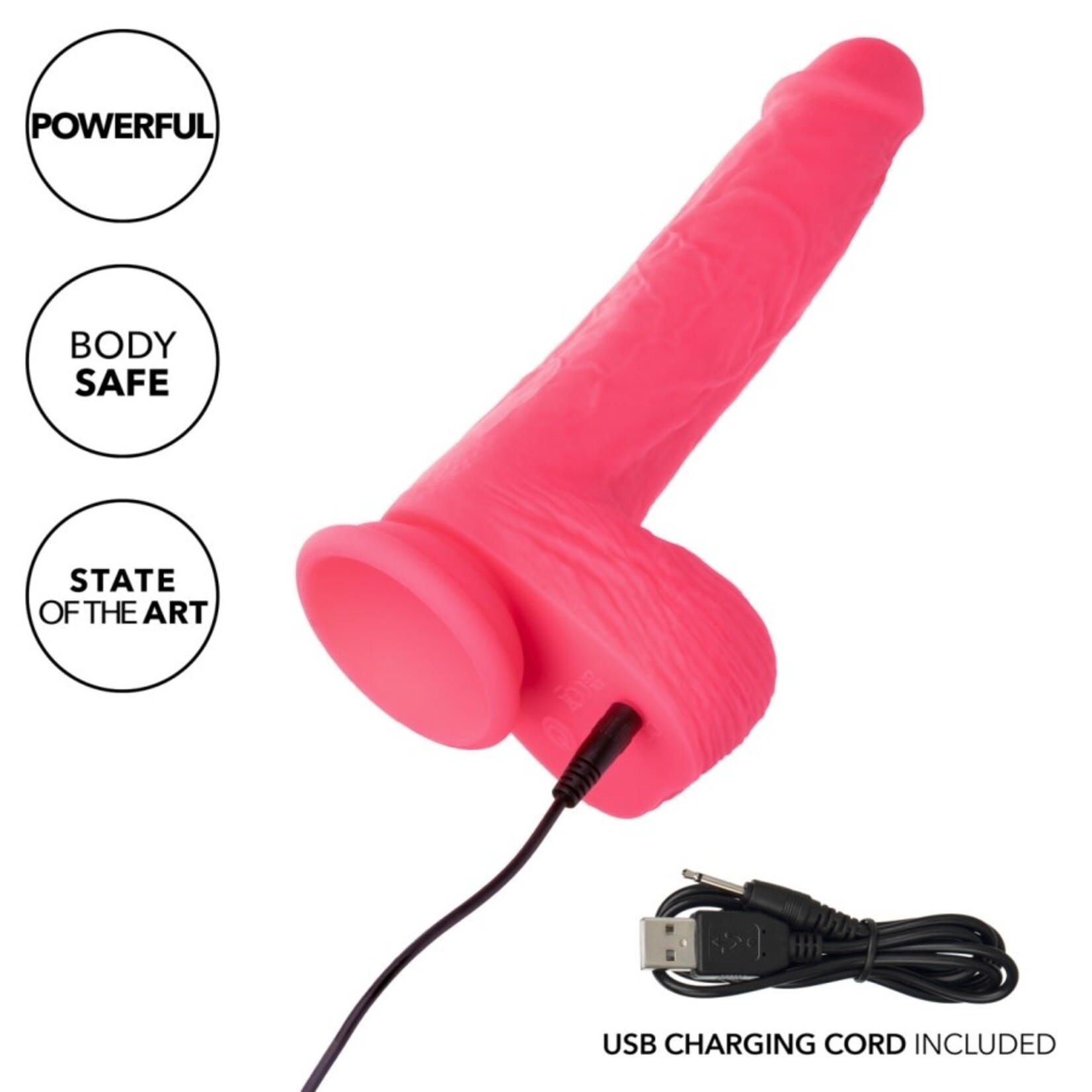 CALEXOTICS RECHARGEABLE RUMBLING & THRUSTING SILICONE STUDS