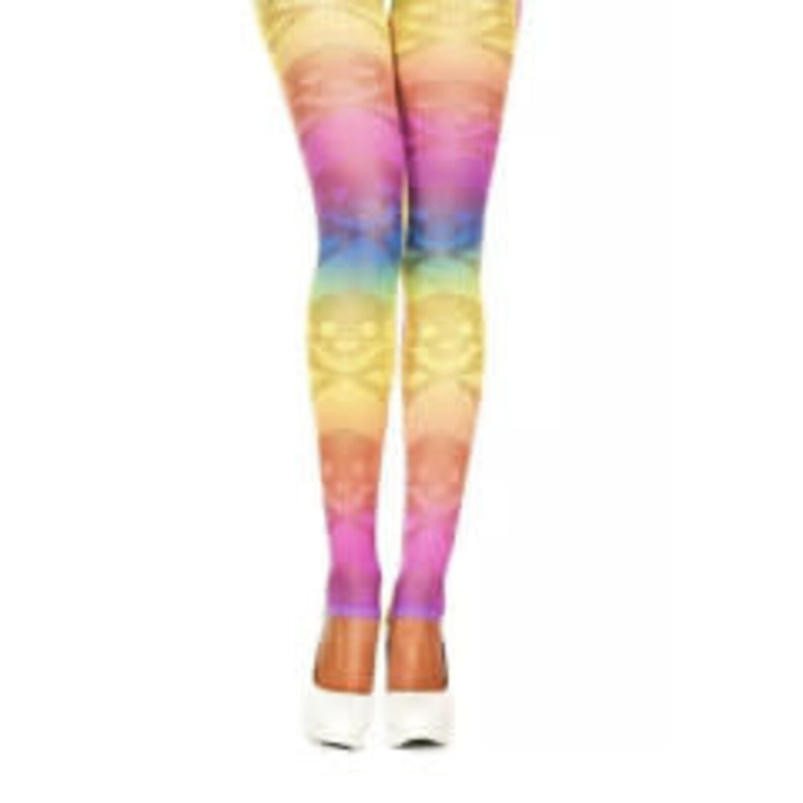 MUSIC LEGS MUSIC LEGS -  CROSS BONE DESIGN LEGGINGS RAINBOW O/S