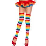 MUSIC LEGS MUSIC LEGS -  RAINBOW LEG WARMERS RAINBOW O/S