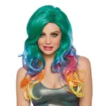 DREAMGIRL LINGERIE DREAMGIRL -  JEWEL TONE RAINBOW WIG RAINBOW O/S