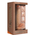 RENAISSANCE DAVINCI 8 INCH SLIDING FORESKIN DILDO IN TAN