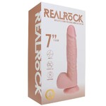 SHOTS REALROCK 7 INCH VIBRATING DILDO IN LIGHT