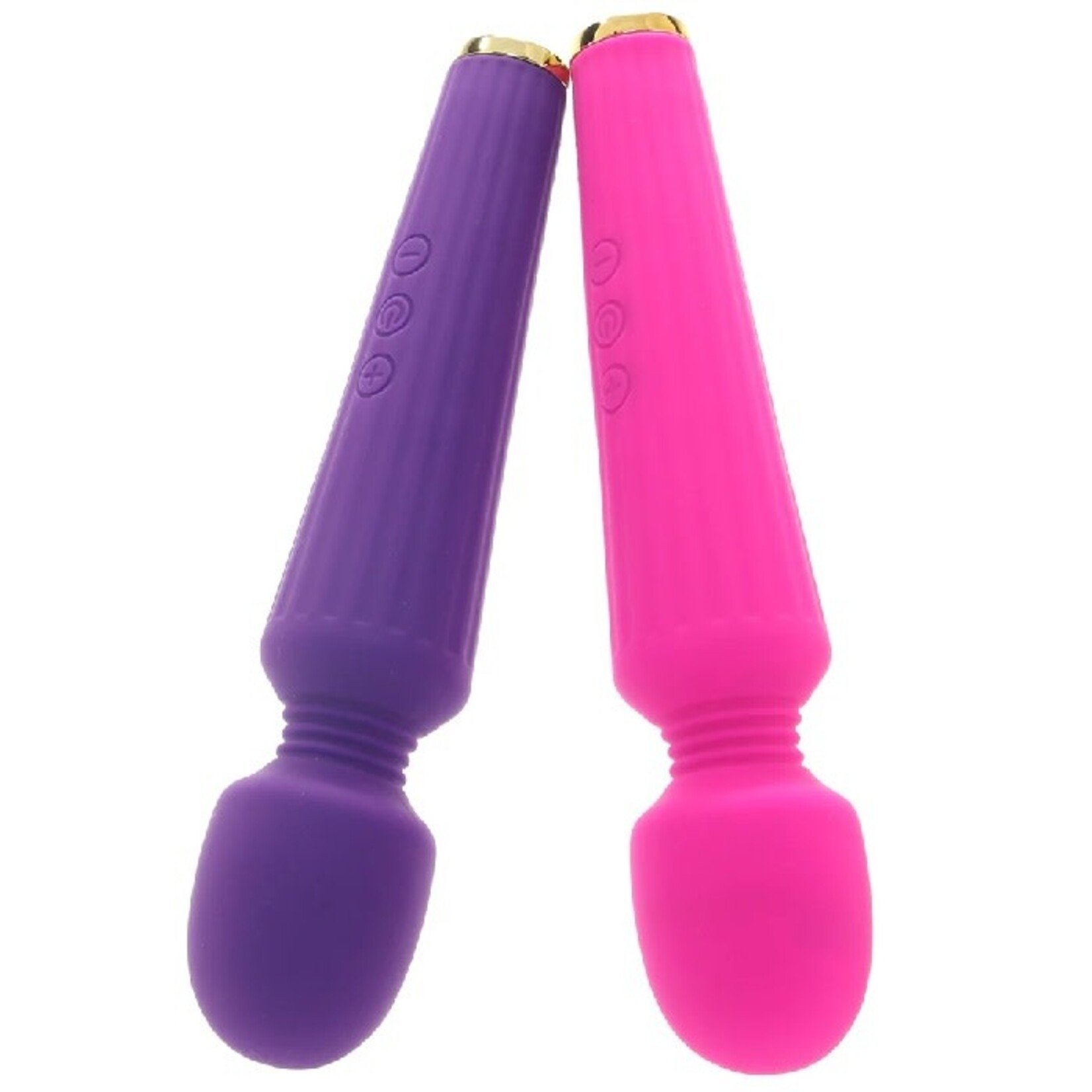 BOGO! SILICONE WAND VIBES IN PURPLE & PINK