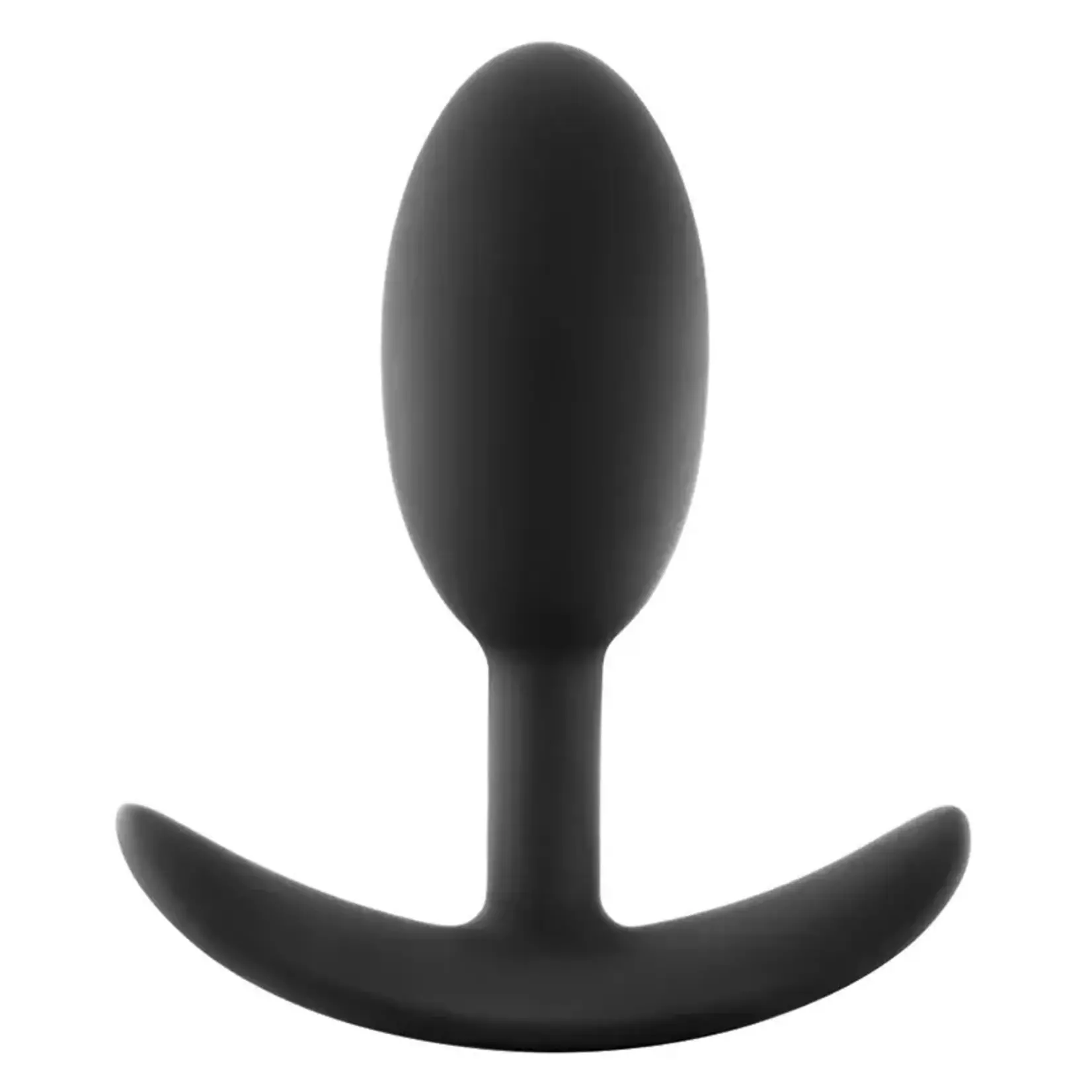 BLUSH BLUSH - ANAL ADVENTURES PLATINUM - SILICONE VIBRA SLIM PLUG - MEDIUM - BLACK
