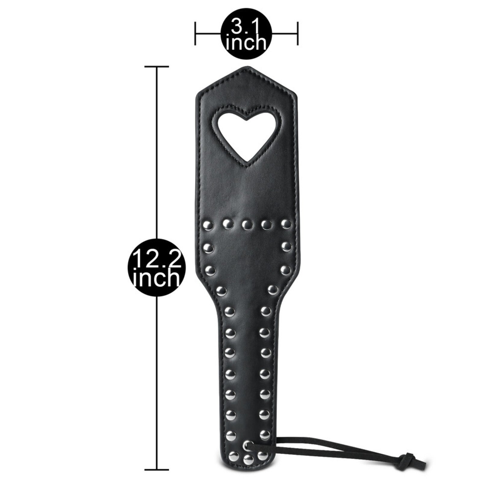 STUDDED HEART PADDLE