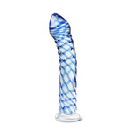 BLUE COLOR GLASS DILDO