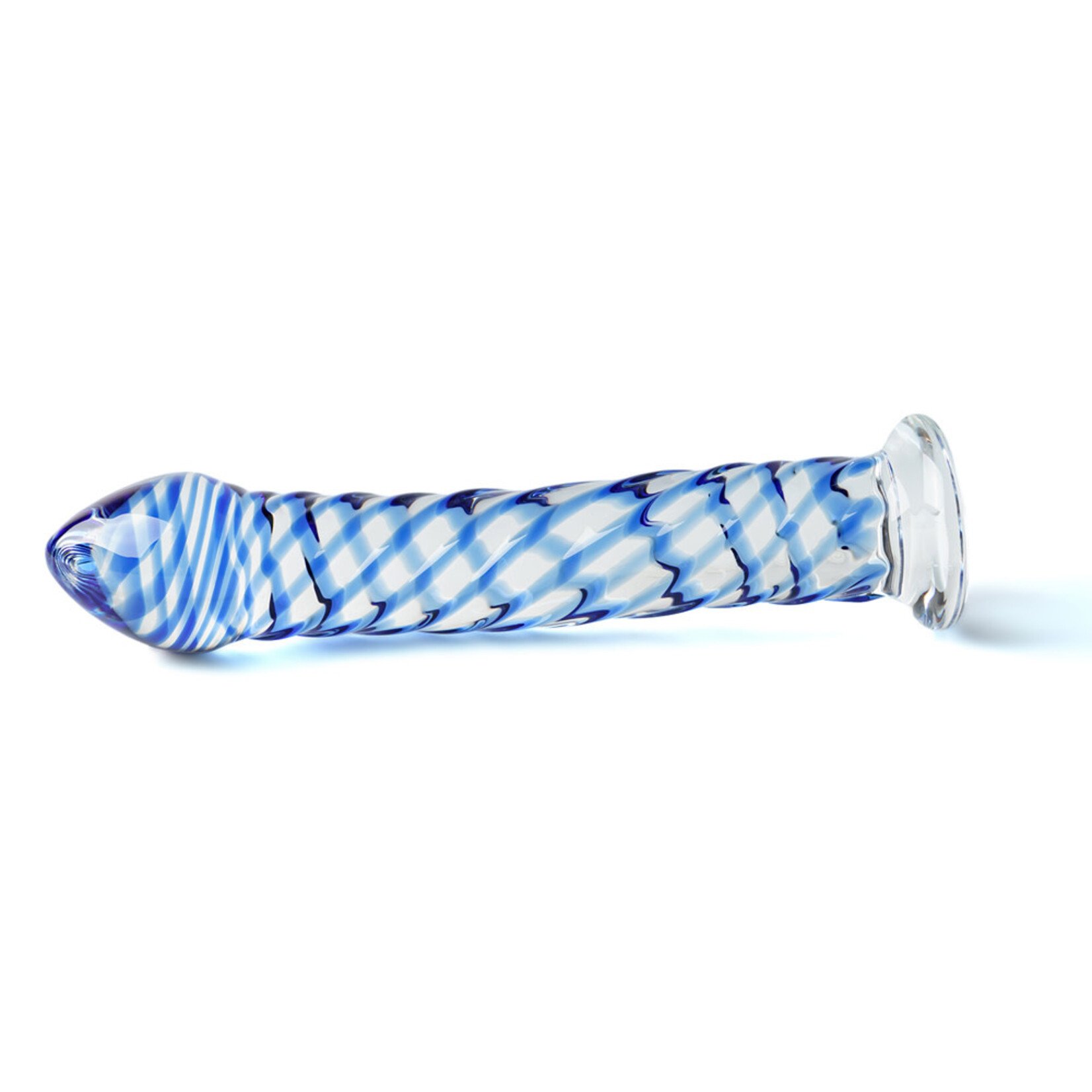 BLUE COLOR GLASS DILDO