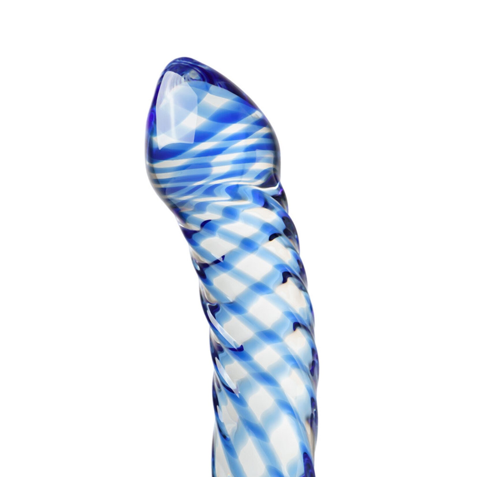 BLUE COLOR GLASS DILDO