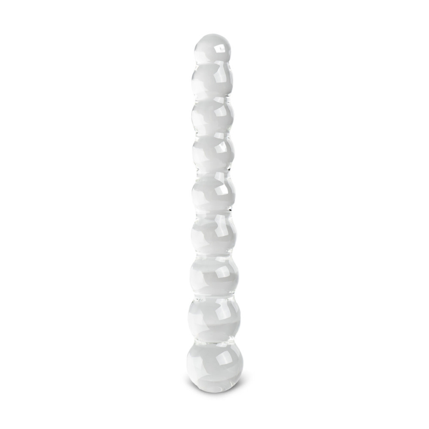 8.6'' CLEAR COLOR GLASS ANAL BEADS