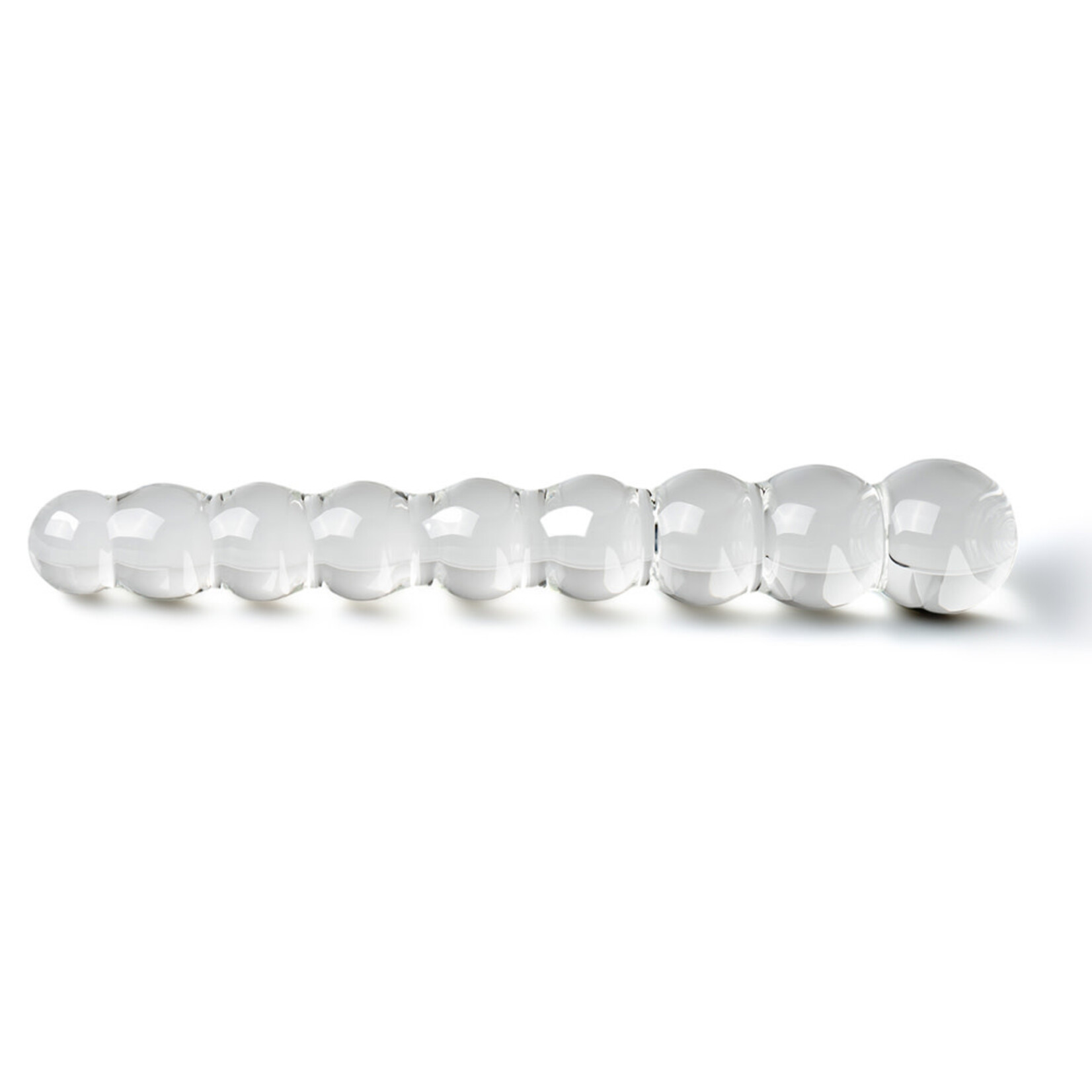 8.6'' CLEAR COLOR GLASS ANAL BEADS