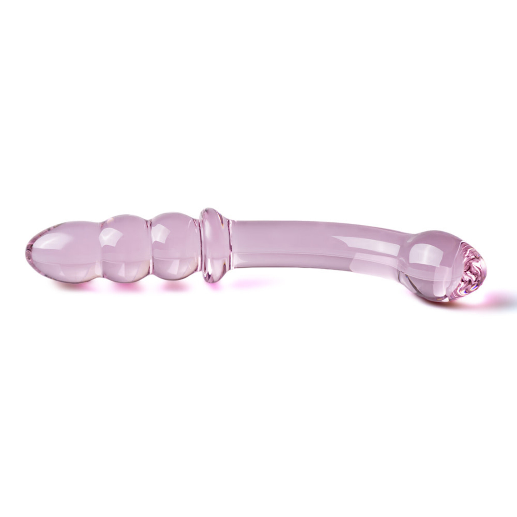 GLASS DILDO PINK G-SPOT 18CM