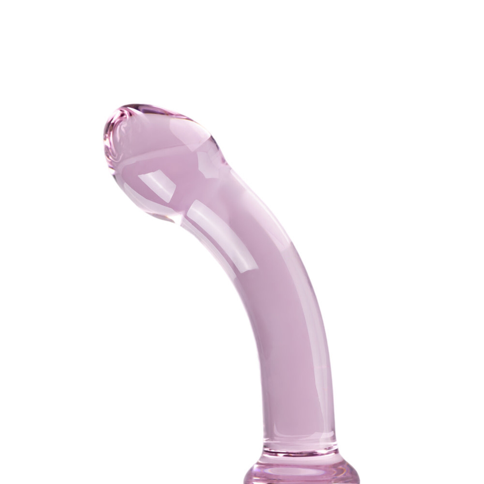 GLASS DILDO PINK G-SPOT 18CM