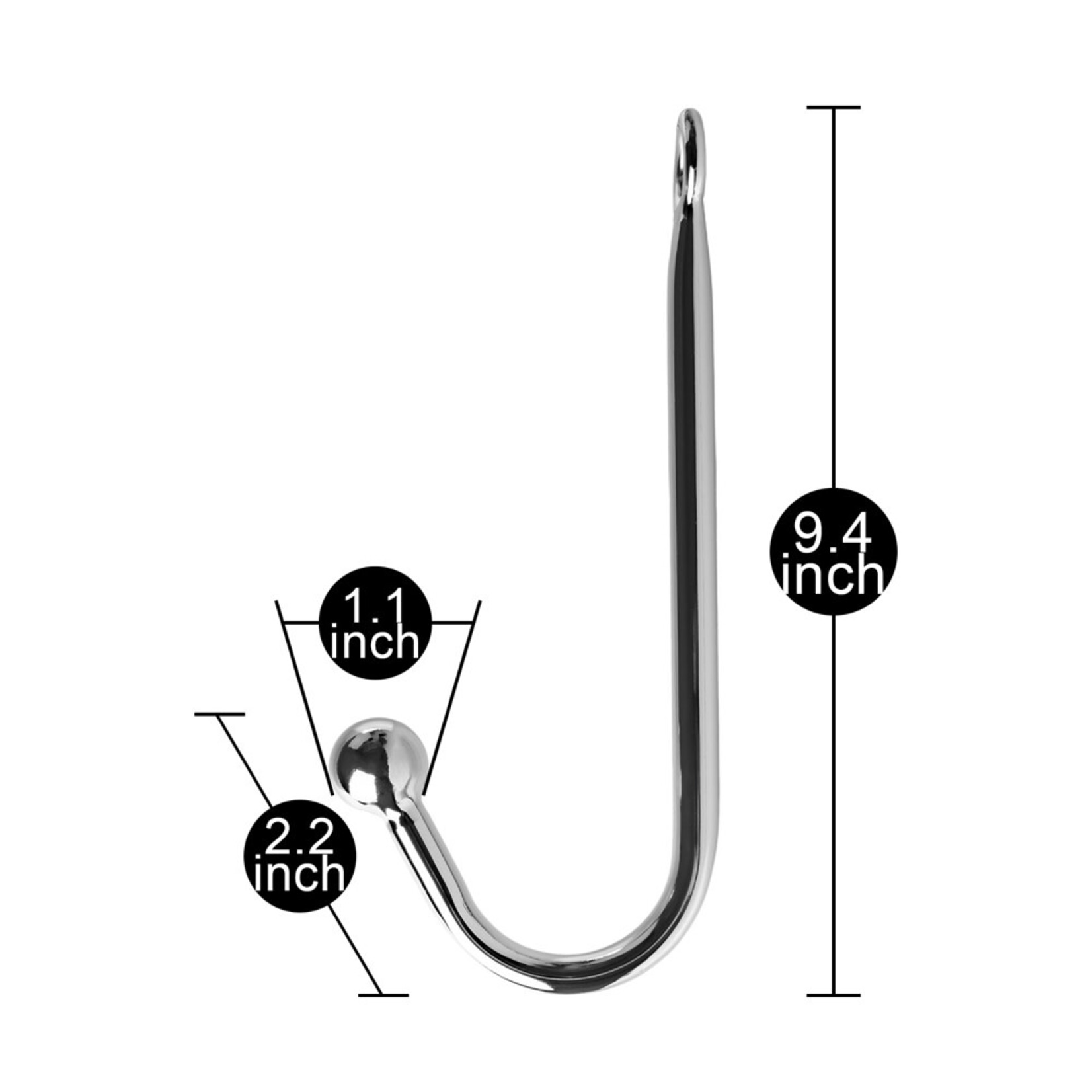 METAL ANAL HOOK WITH BALL