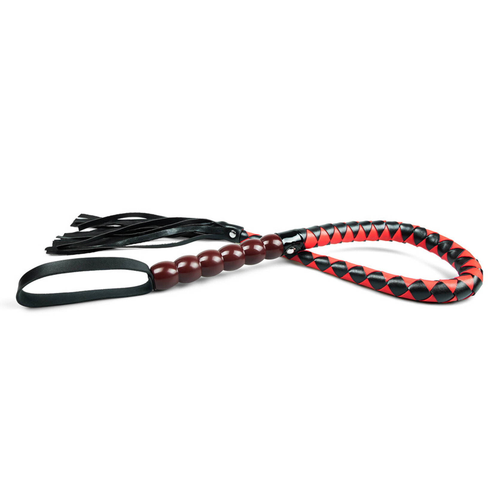 85 CM BLACK AND RED WHIP