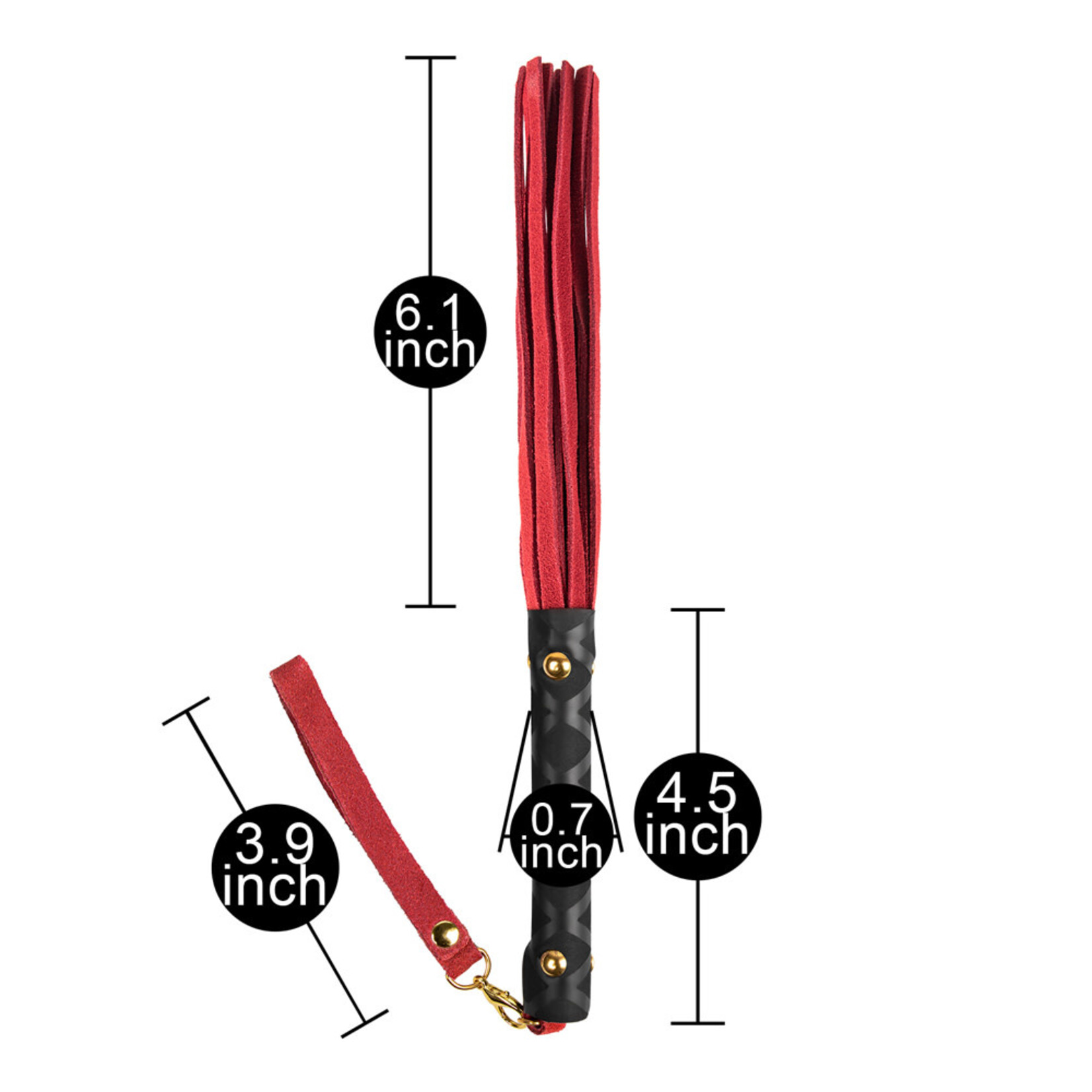 27 CM RED COLOR WHIP