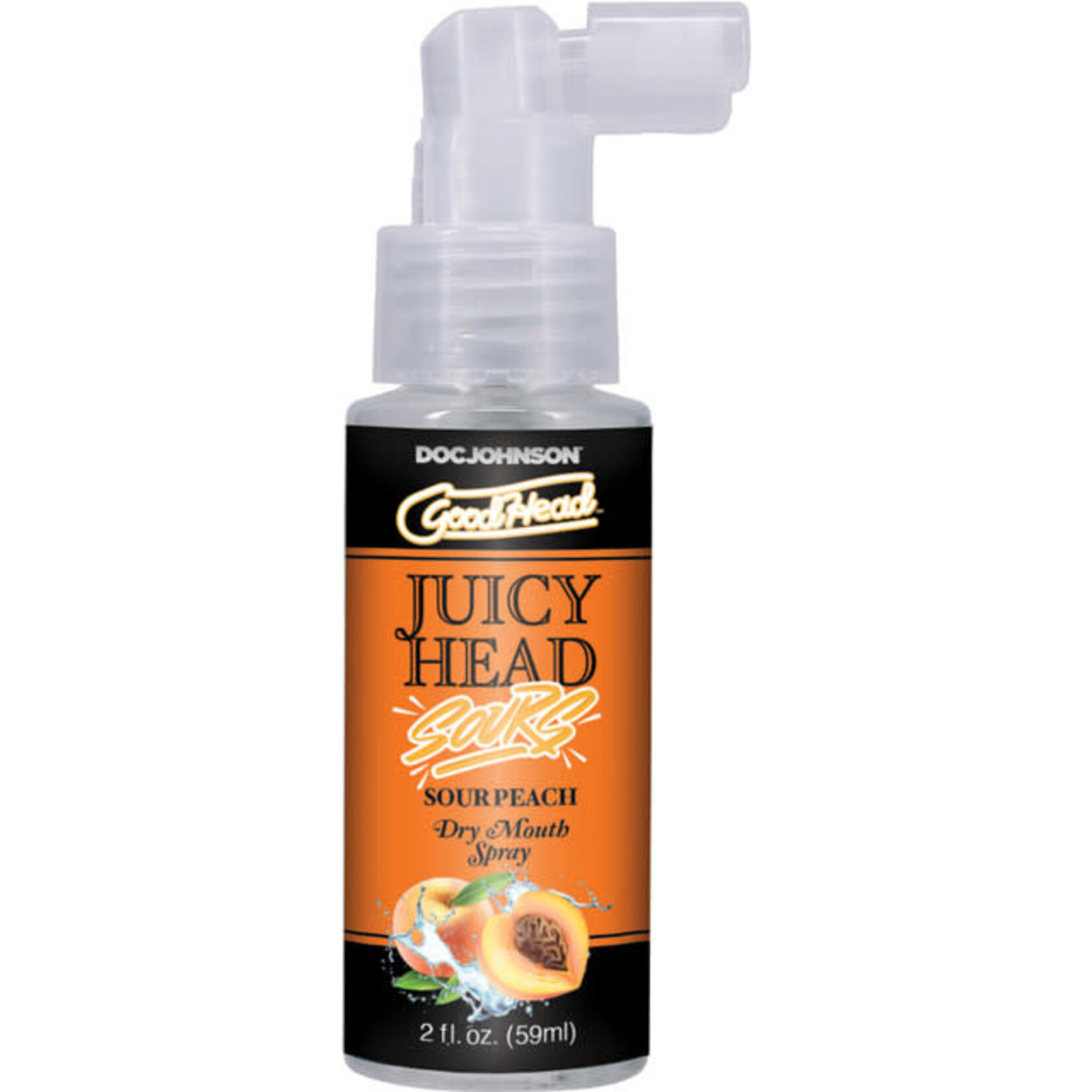 DOC JOHNSON GOODHEAD - JUICY HEAD - DRY MOUTH SPRAY - SOUR PEACH 2 FL.OZ.