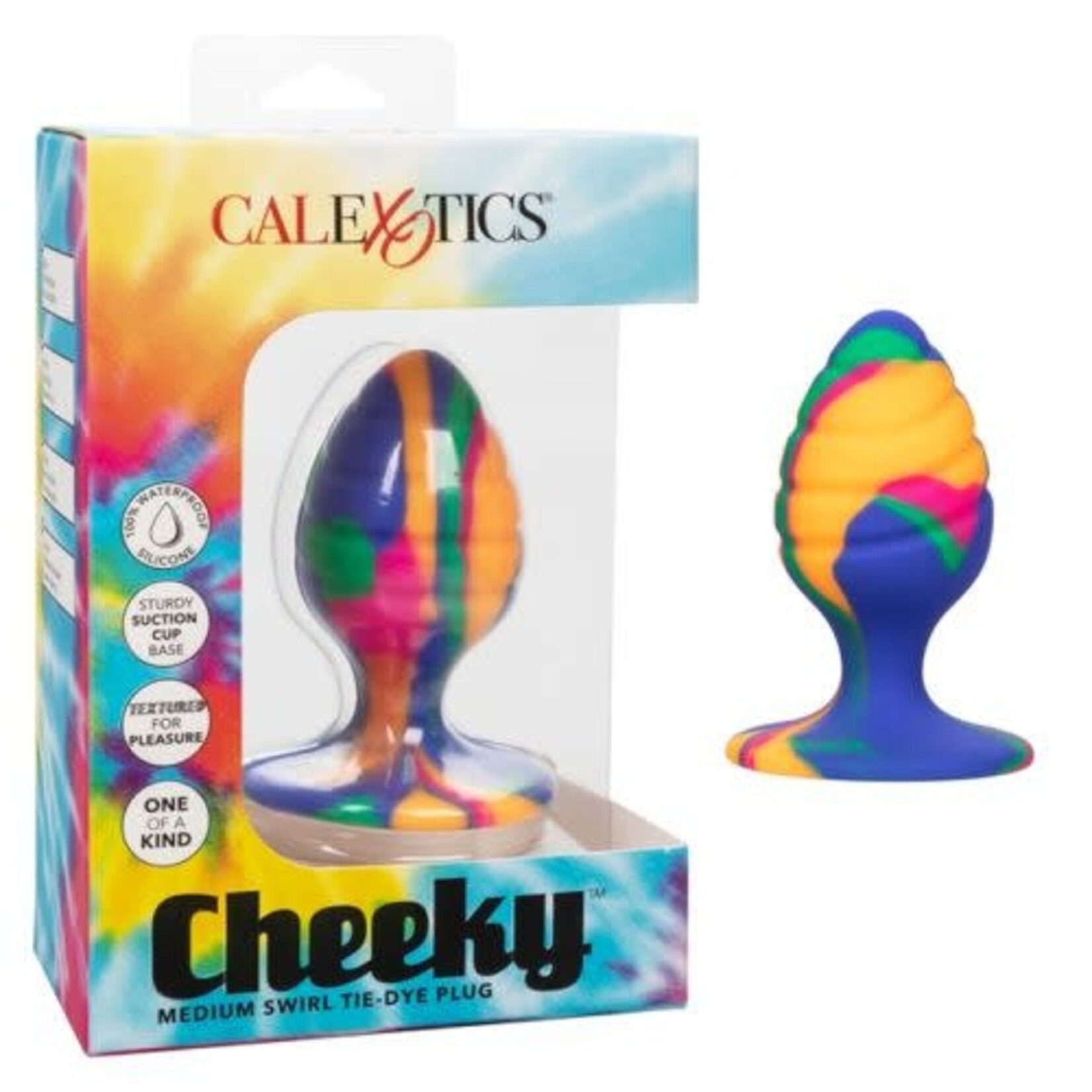 CALEXOTICS CHEEKY MEDIUM SWIRL TIE-DYE PLUG