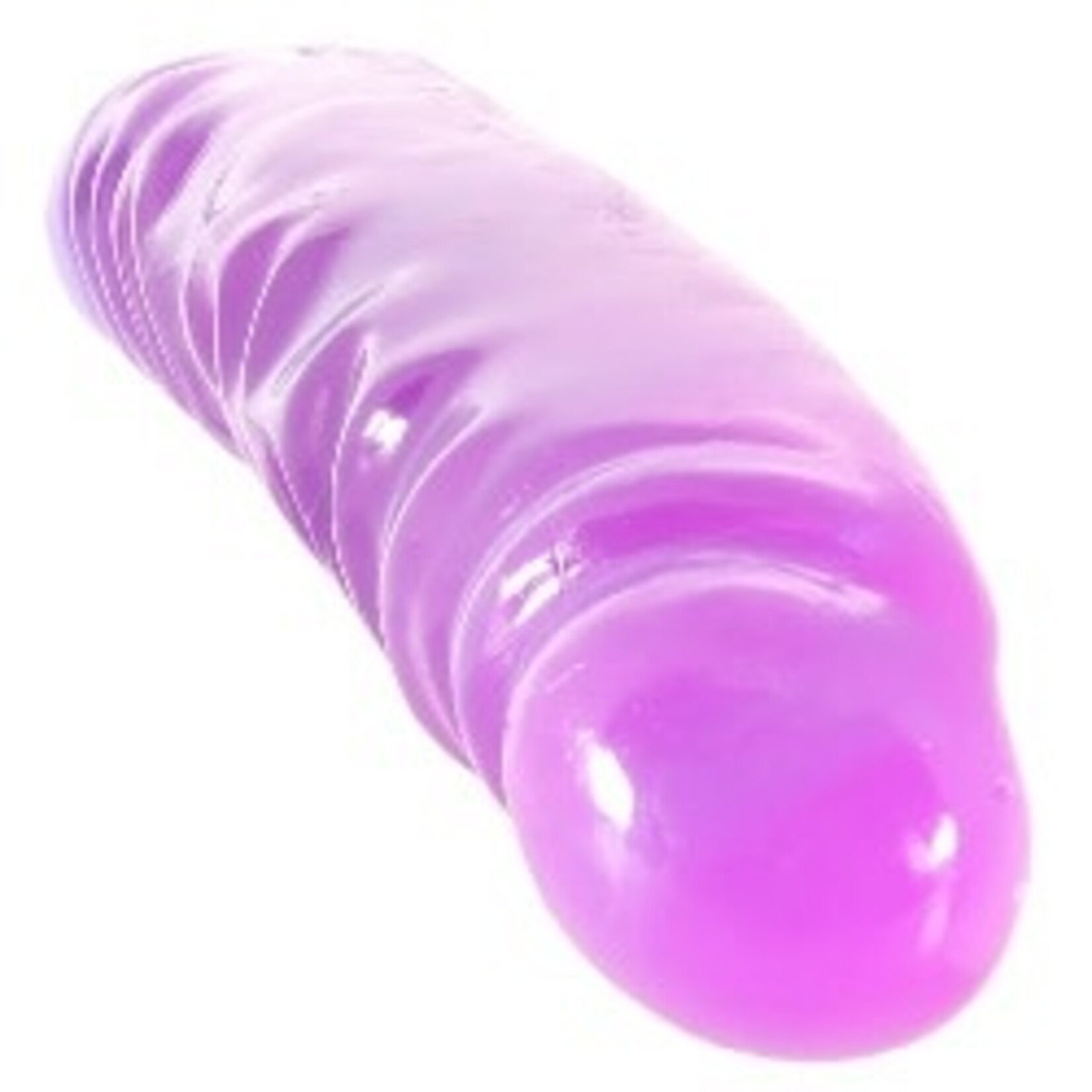 CALEXOTICS REFLECTIVE GEL 12 INCH VEINED DOUBLE DILDO