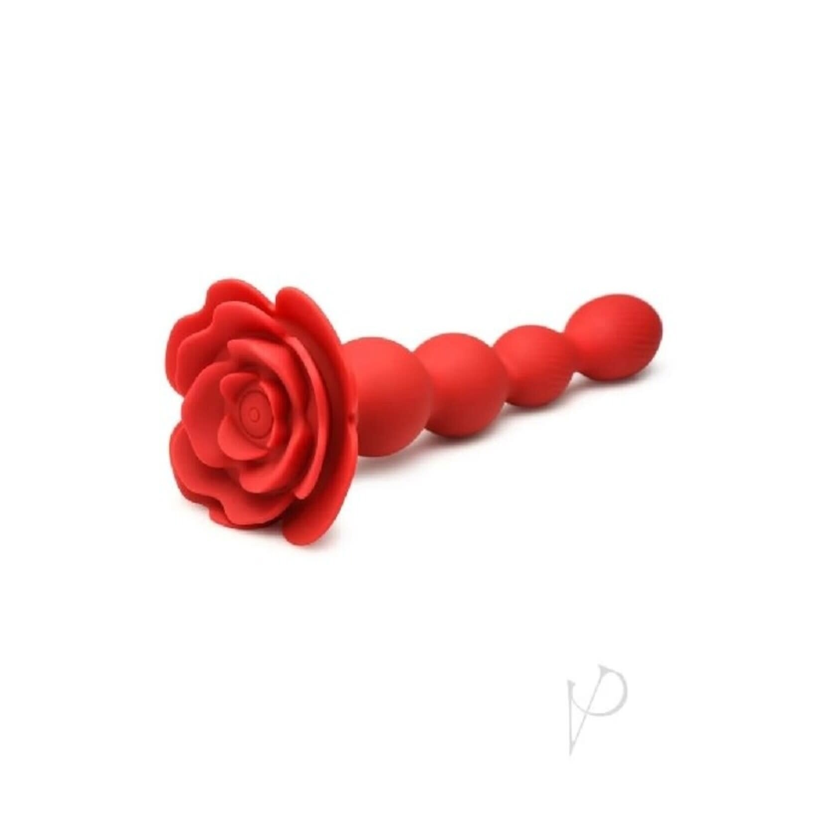 XR BRANDS BLOOMGASM ROSE TWIRL VIBRATING & ROTATING ANAL BEADS