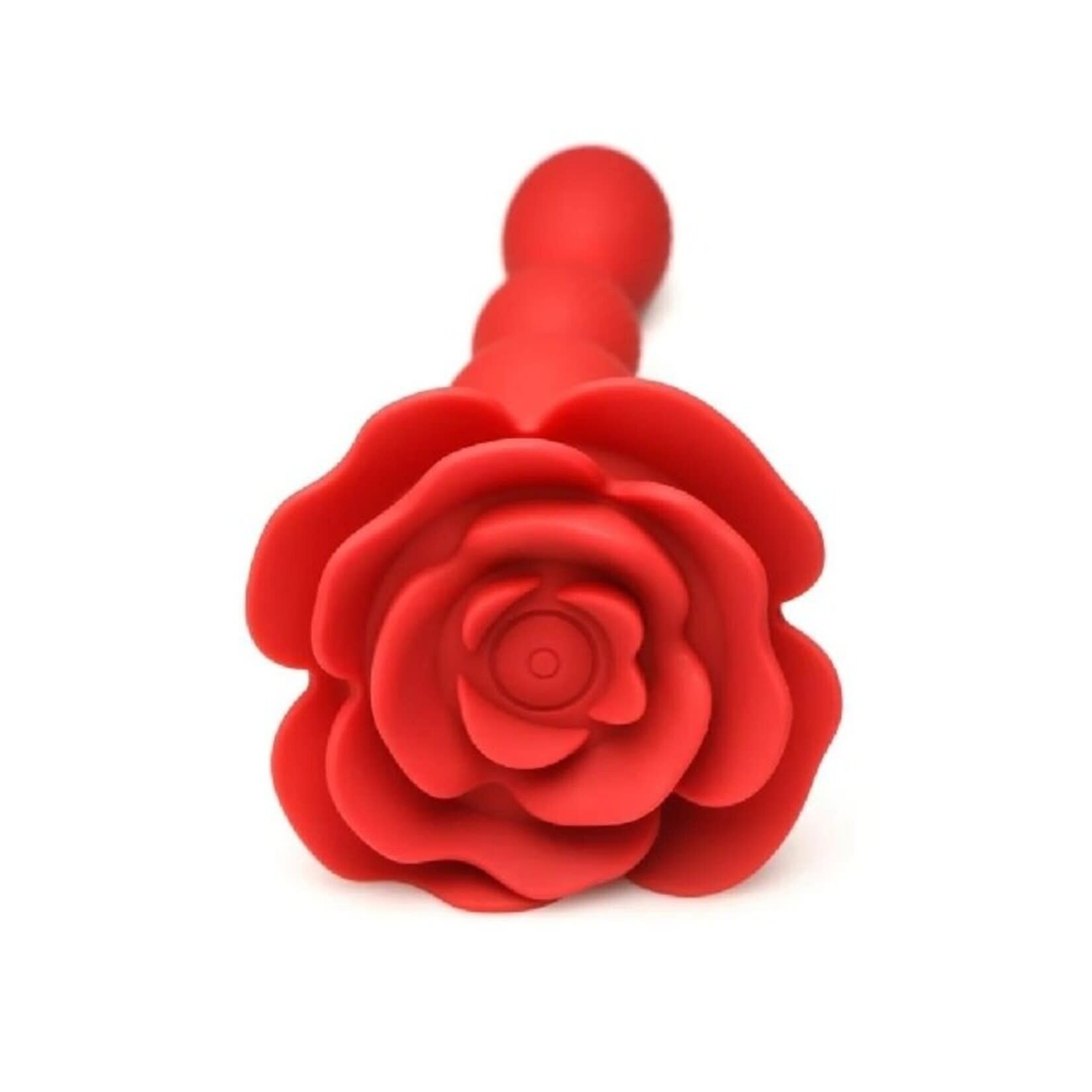 XR BRANDS BLOOMGASM ROSE TWIRL VIBRATING & ROTATING ANAL BEADS