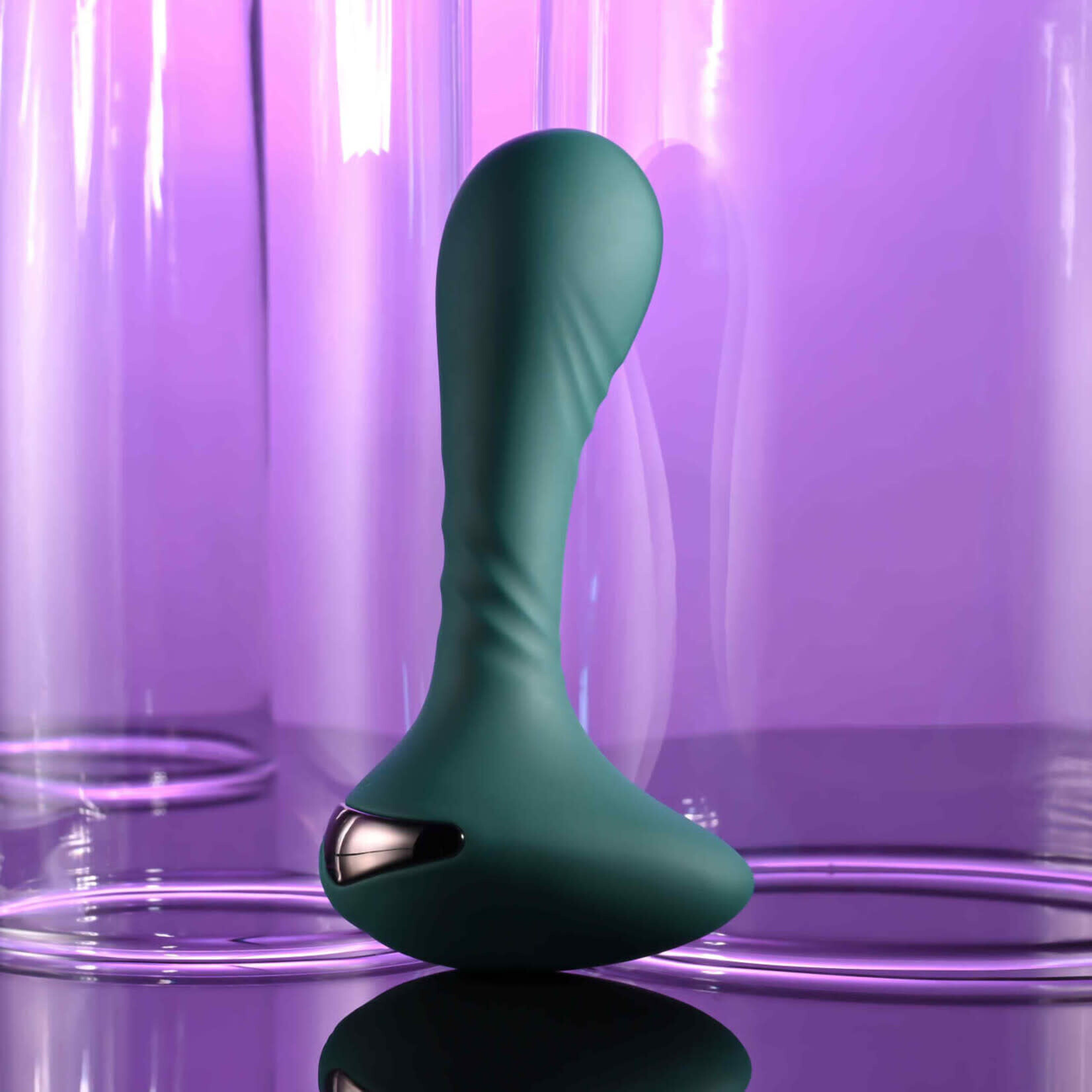 EVOLVED GENDER X GOES ANYWHERE SILICONE PLUG IN GREEN