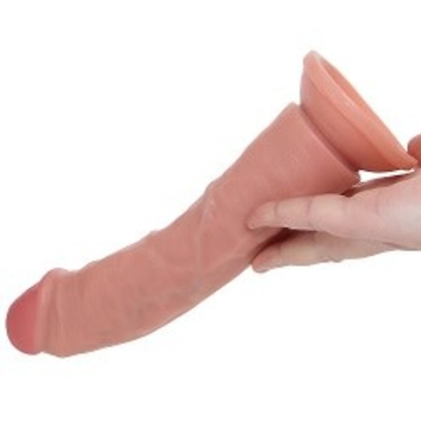 SHOTS REALROCK 8 INCH VIBRATING DILDO IN LIGHT