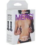 DOC JOHNSON MERCI NIPPERS STAINLESS STEEL NIPPLE CLAMPS WITH SILICONE TIP BLACK