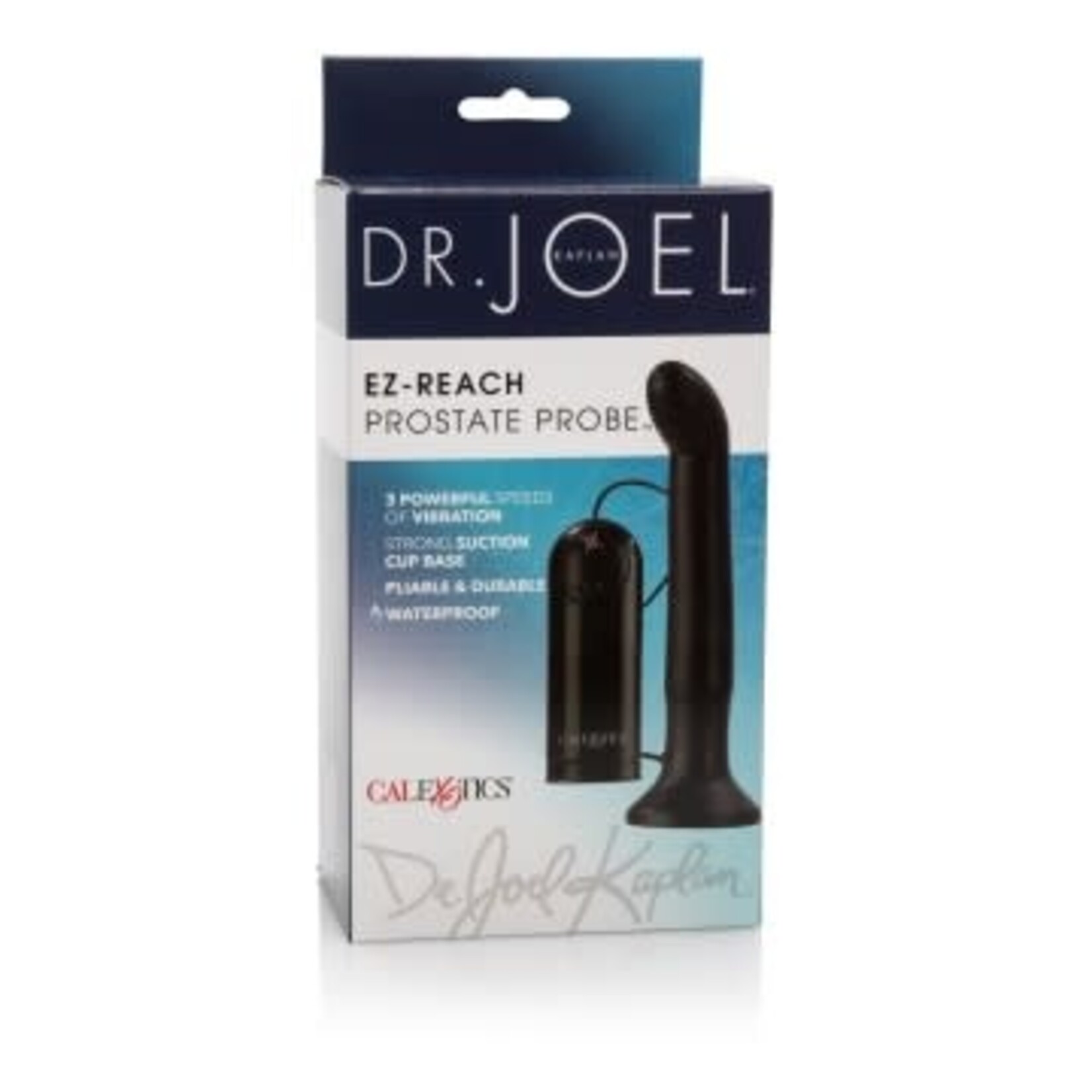 CALEXOTICS DR. JOEL KAPLAN EZ-REACH PROSTATE PROBE - BLACK