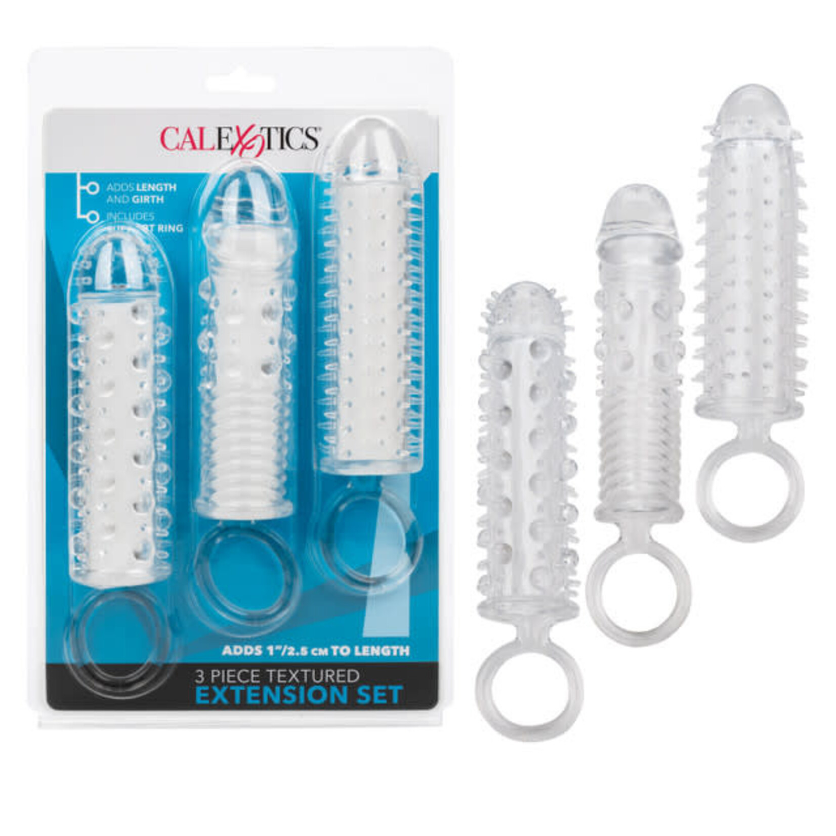 CALEXOTICS 3 PIECE TEXTURED EXTENSION SET