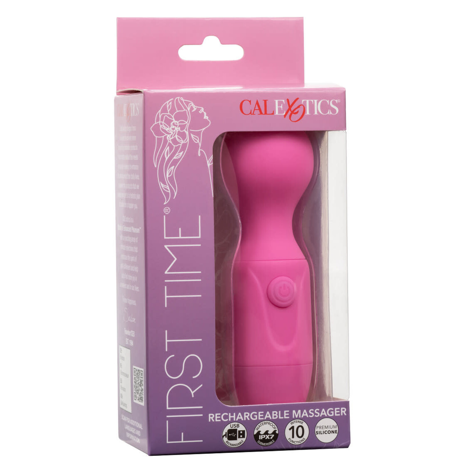 CALEXOTICS FIRST TIME RECHARGEABLE MASSAGER - PINK