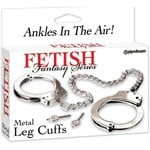 FETISH FANTASY FETISH FANTASY METAL LEG CUFFS SILVER