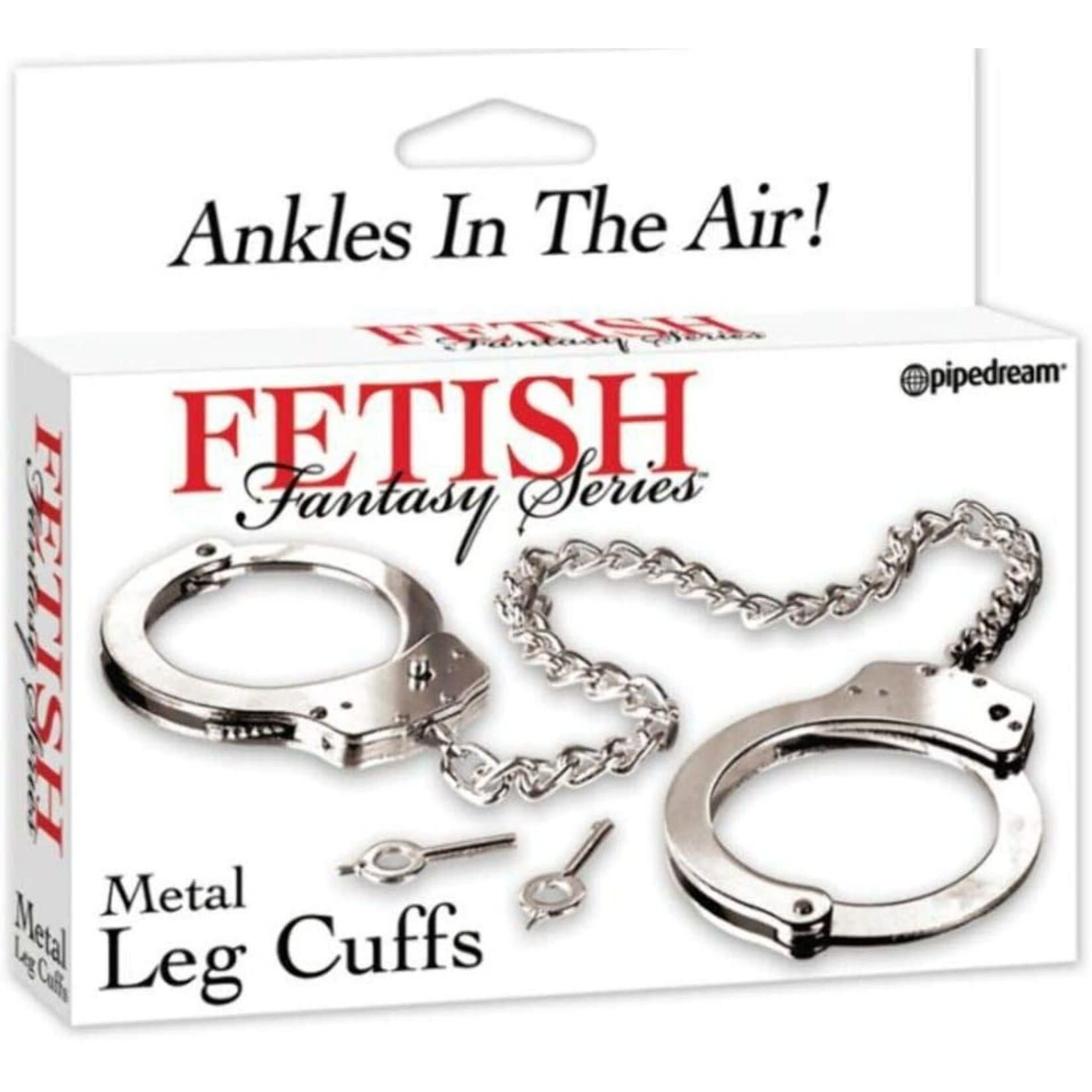 FETISH FANTASY FETISH FANTASY METAL LEG CUFFS SILVER