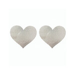 OH YEAH! -  SILVER ILLUSION SILVER FINE GRAIN SEXY NIPPLE COVERS SILVER