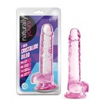 BLUSH BLUSH - NATURALLY YOURS - 7" CRYSTALLINE DILDO - ROSE