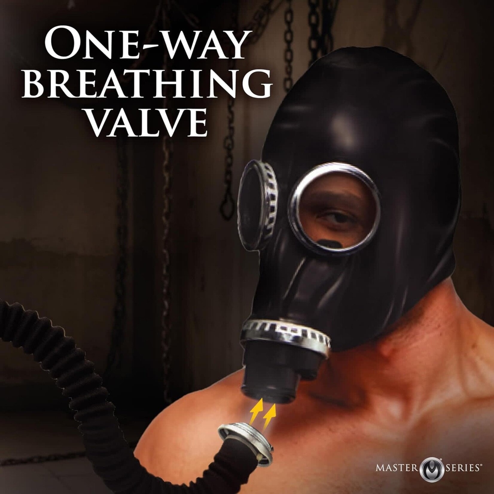 MASTER SERIES MASTER SERIES DARK INHALER GAS MASK WITH BOTTLE