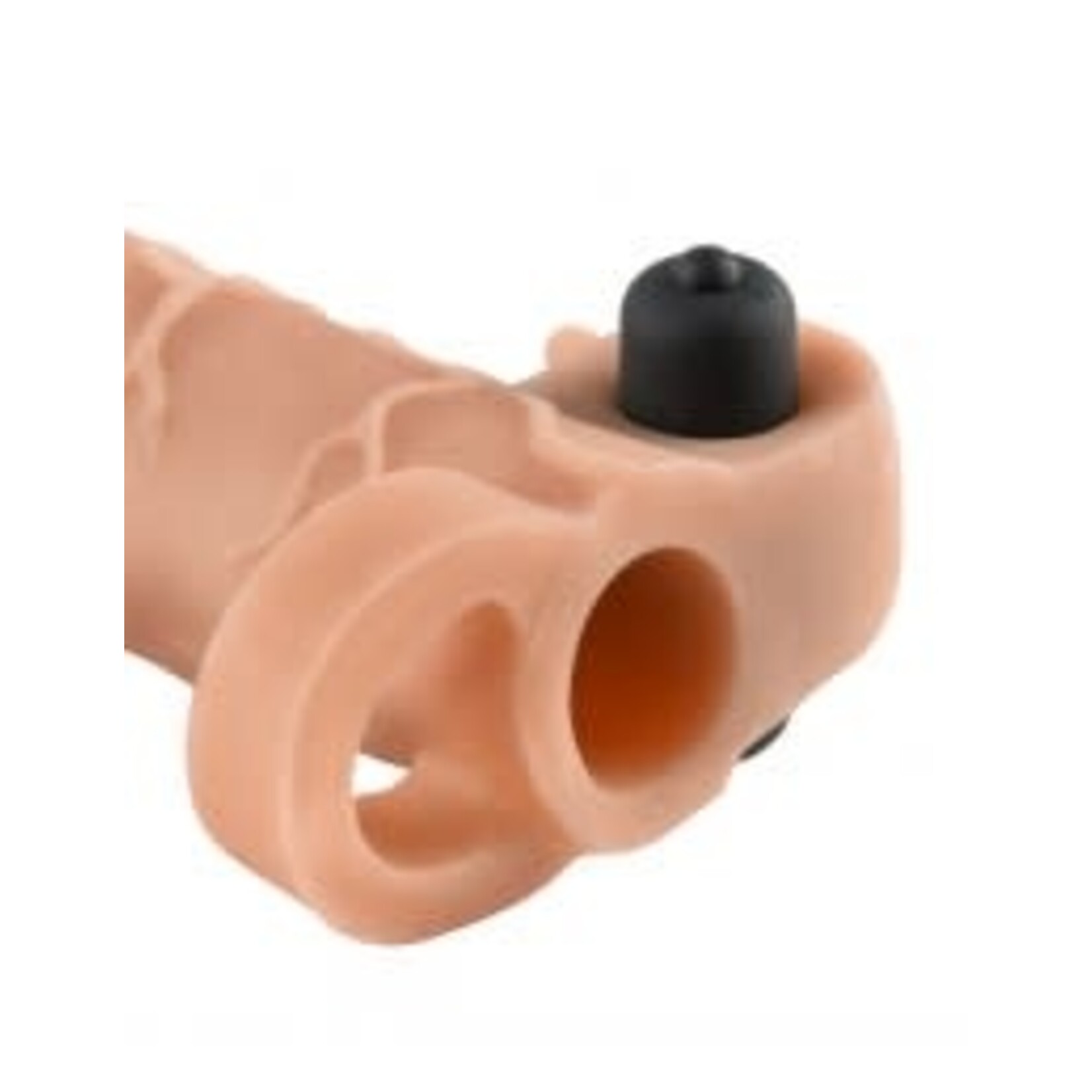 PIPEDREAM FANTASY X-TENSIONS VIBRATING REAL FEEL 2" EXTENSION - LIGHT