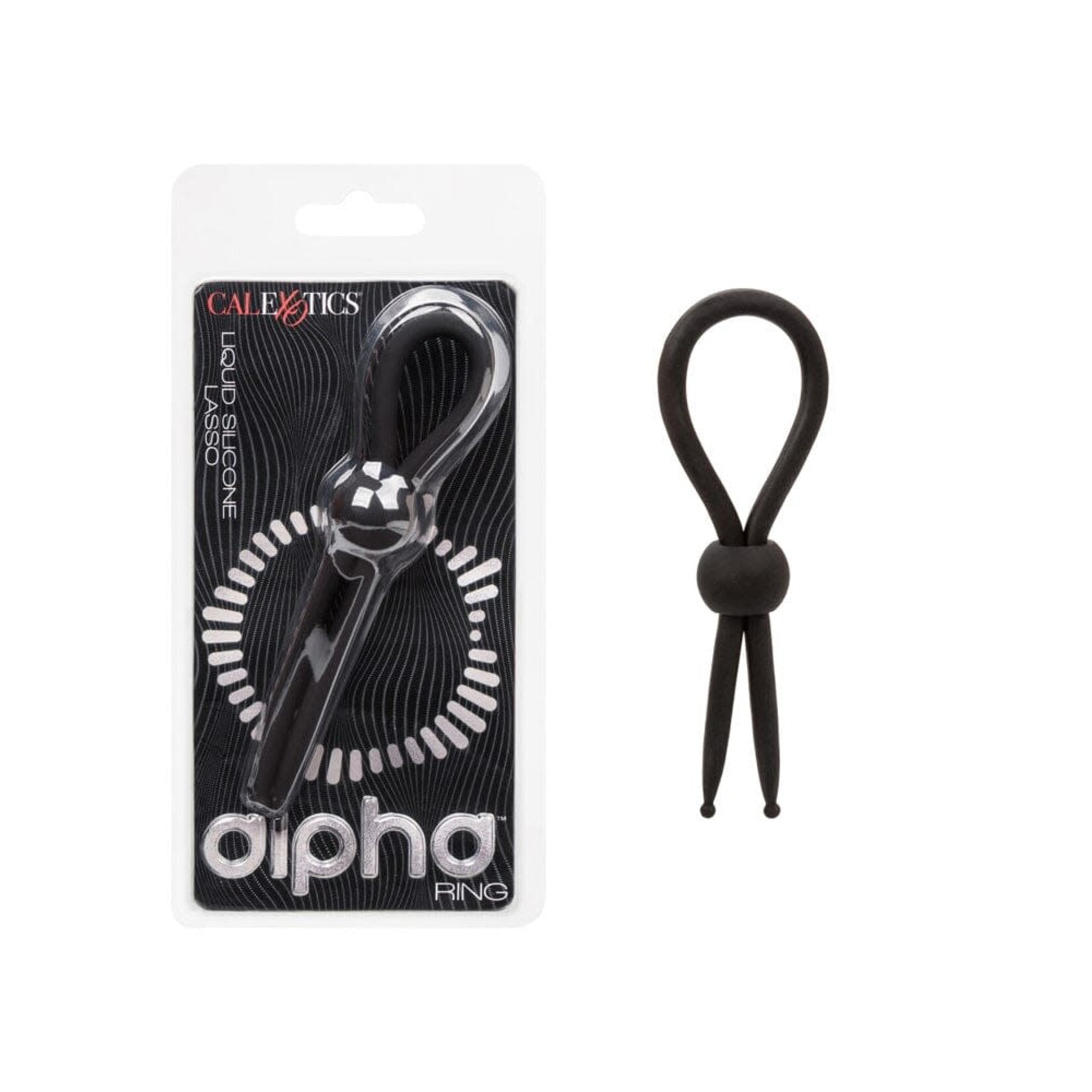 CALEXOTICS ALPHA LIQUID SILICONE LASSO - BLACK