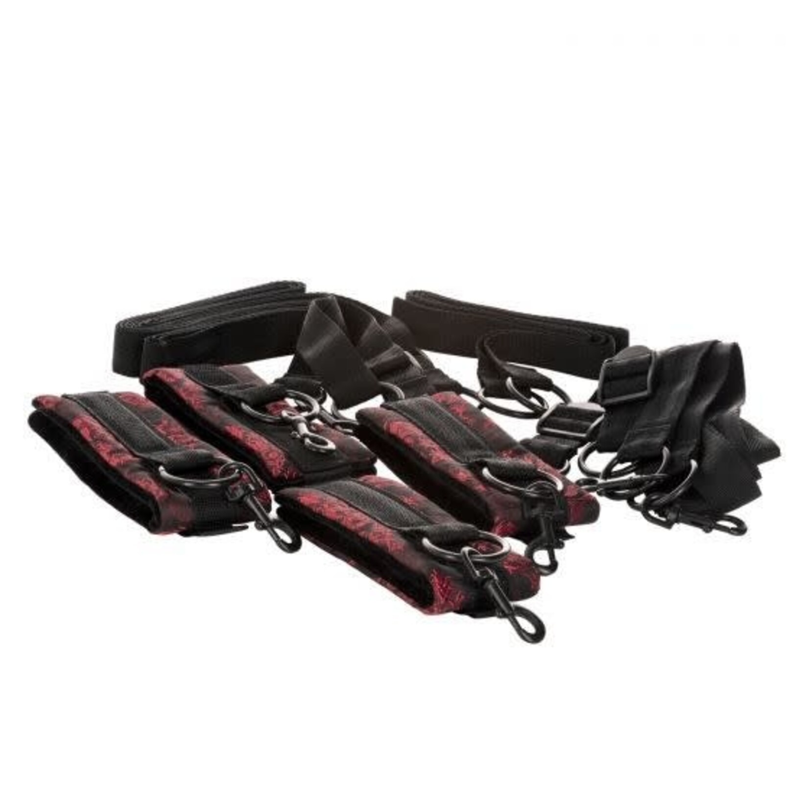 CALEXOTICS SCANDAL BED RESTRAINTS - RED