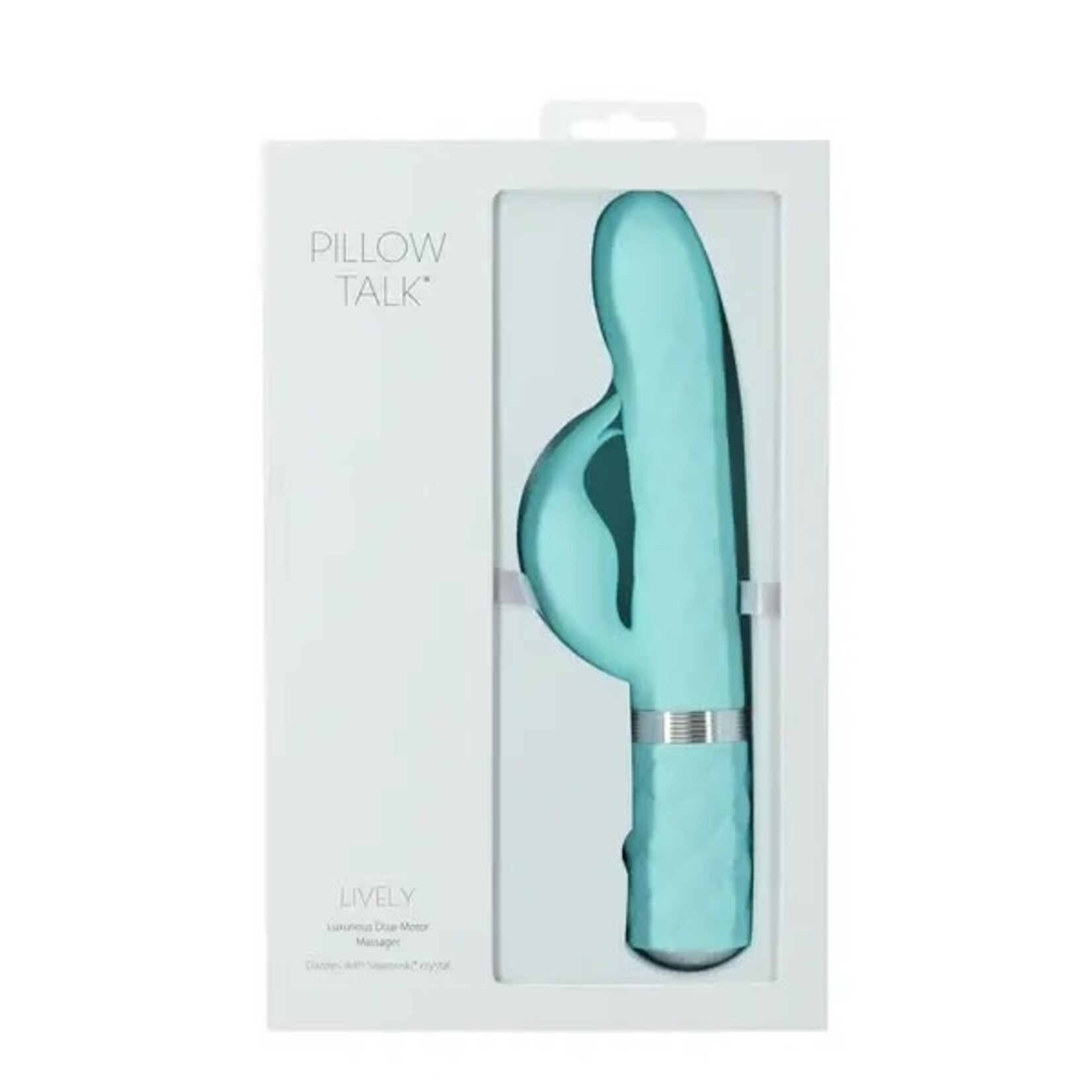PILLOW TALK LIVELY - LUXURIOUS DUAL-MOTOR MASSAGER - TEAL
