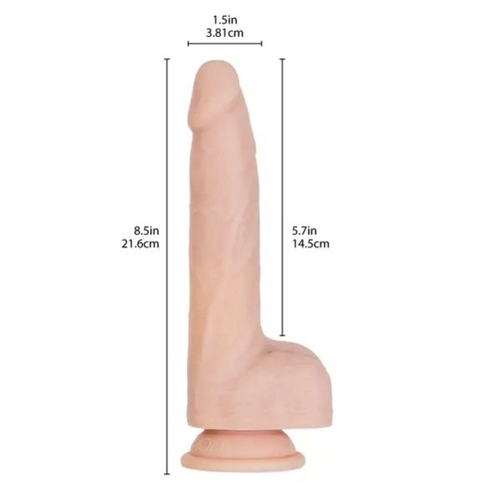 NAKED ADDICTION 8.5" THRUSTER - VANILLA