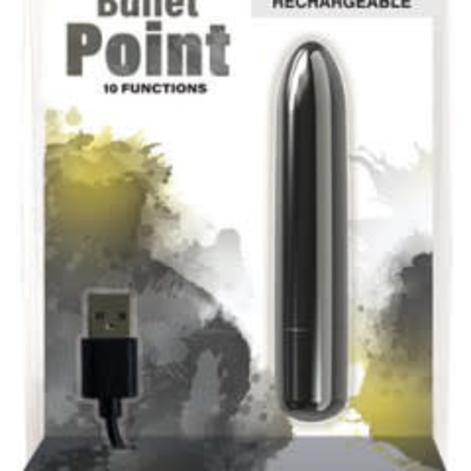 POWERBULLET BULLET POINT - BULLET VIBRATOR - USB RECHARGEABLE - BLACK