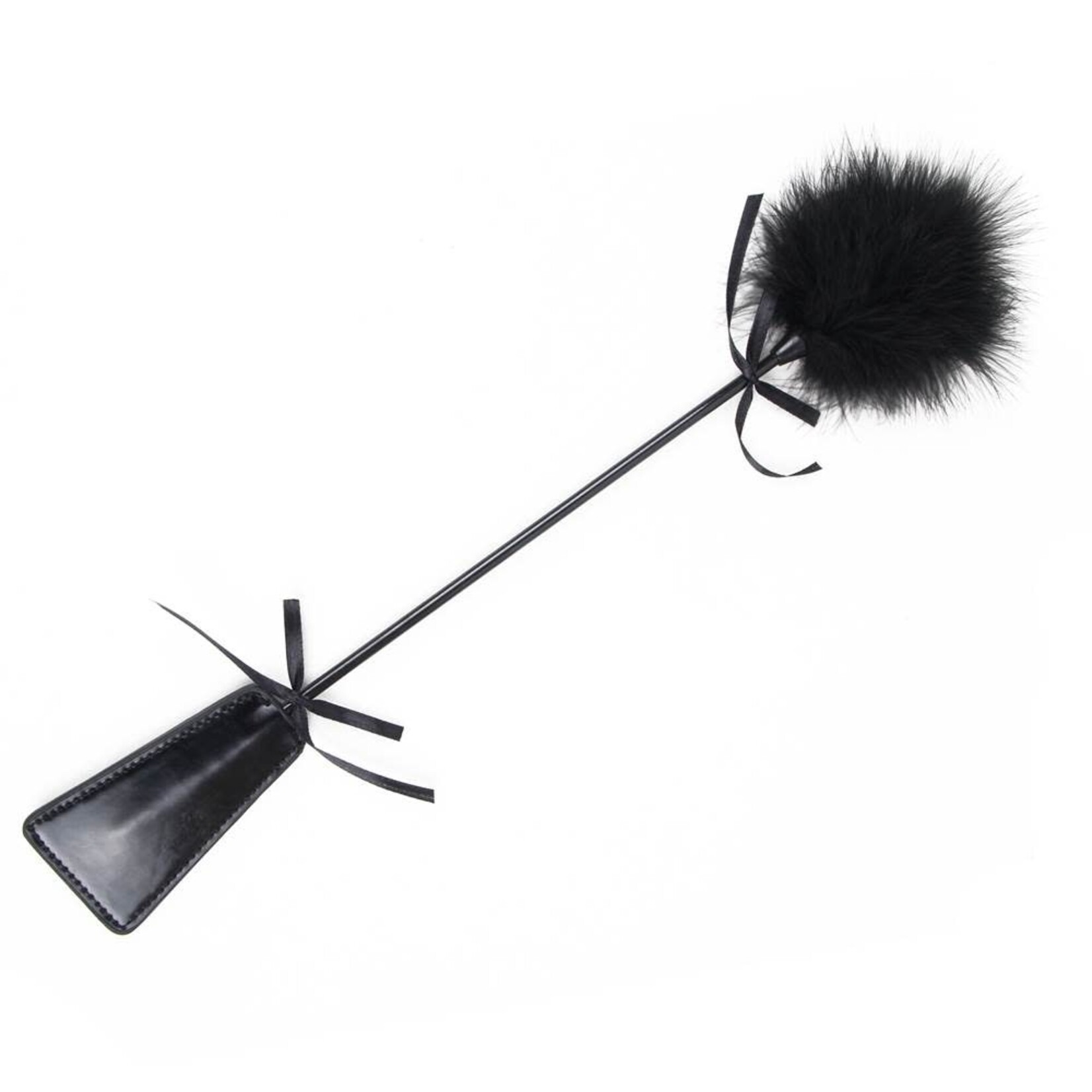 OH YEAH! -  LEATHER SLAPPER FEATHER WHIP RACKET TEASE PLAY ADULT COUPLE GAME TOY AS SHOWN