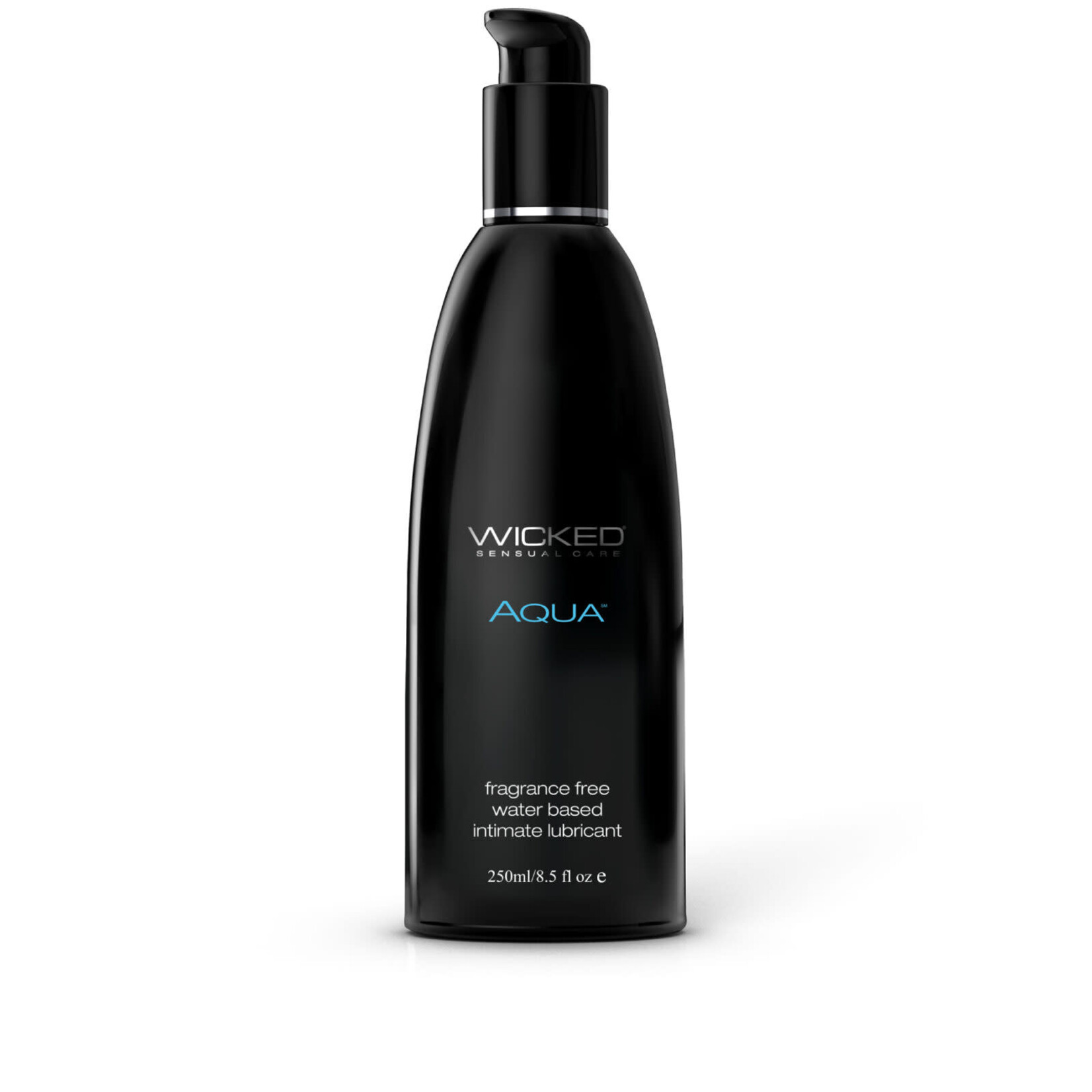WICKED - AQUA FRAGRANCE FREE WATER BASED LUBE IN 8.5OZ/250ML 8.5OZ/250ML