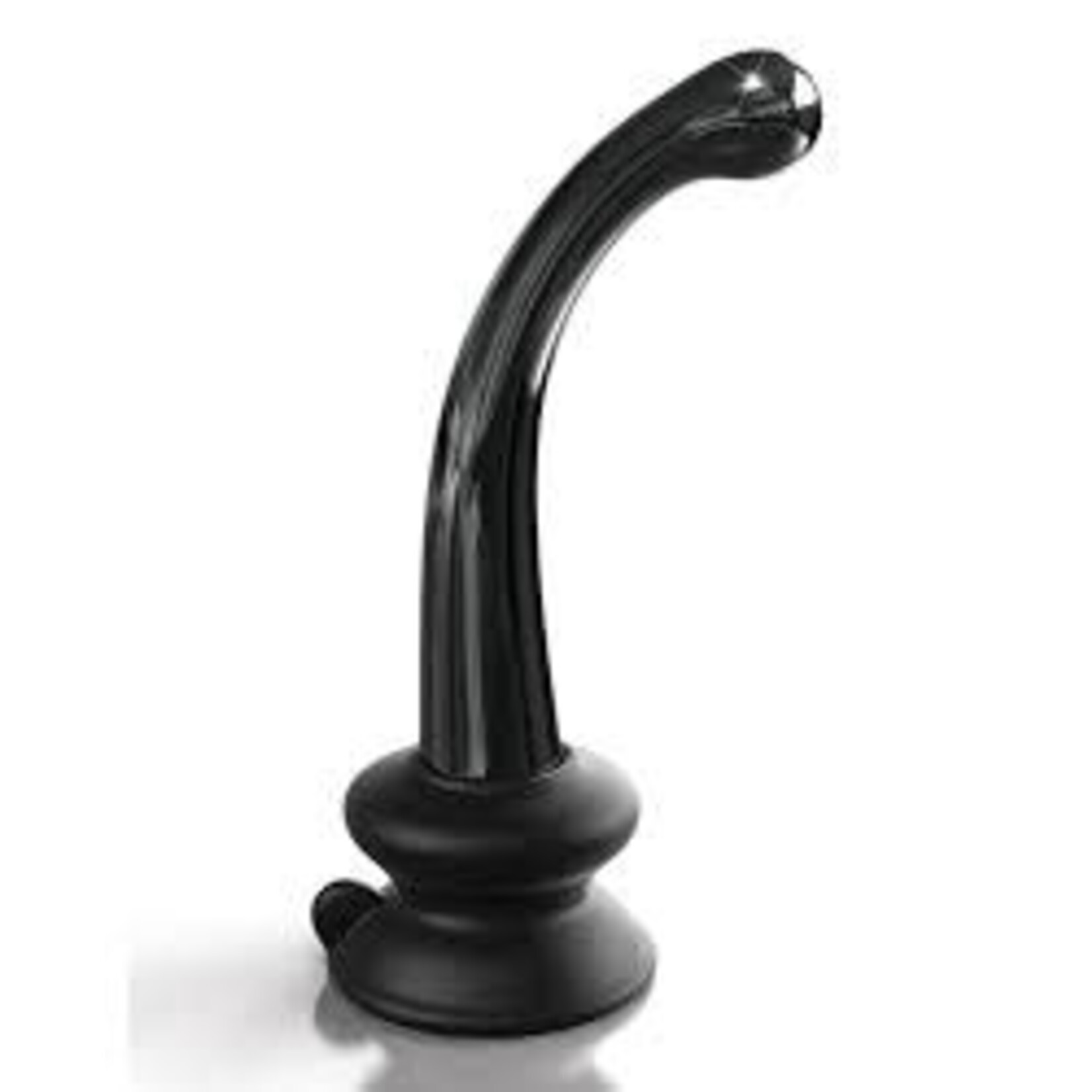 PIPEDREAM ICICLES NO. 87 GLASS DILDO IN BLACK